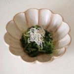 ほれんそうとしらすの和え物