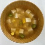 豆腐と枝豆の味噌汁レシピカードS1-1