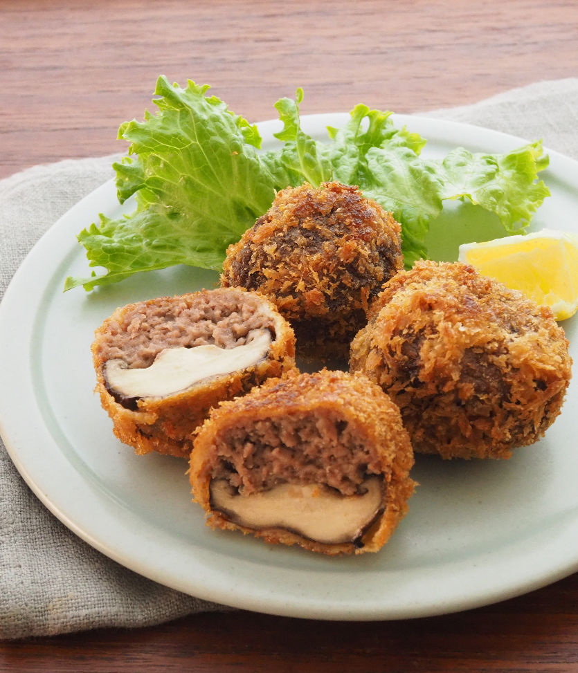 丸ごとしいたけの肉詰めフライ | べニーズキッチン