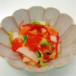 白菜と人参の甘酢和え