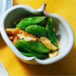 (レシピ)スナップエンドウのあえ物-1